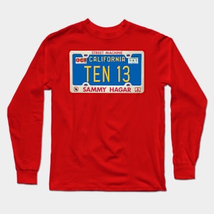 Sammy Hagar - TEN 13 License Plate Long Sleeve T-Shirt